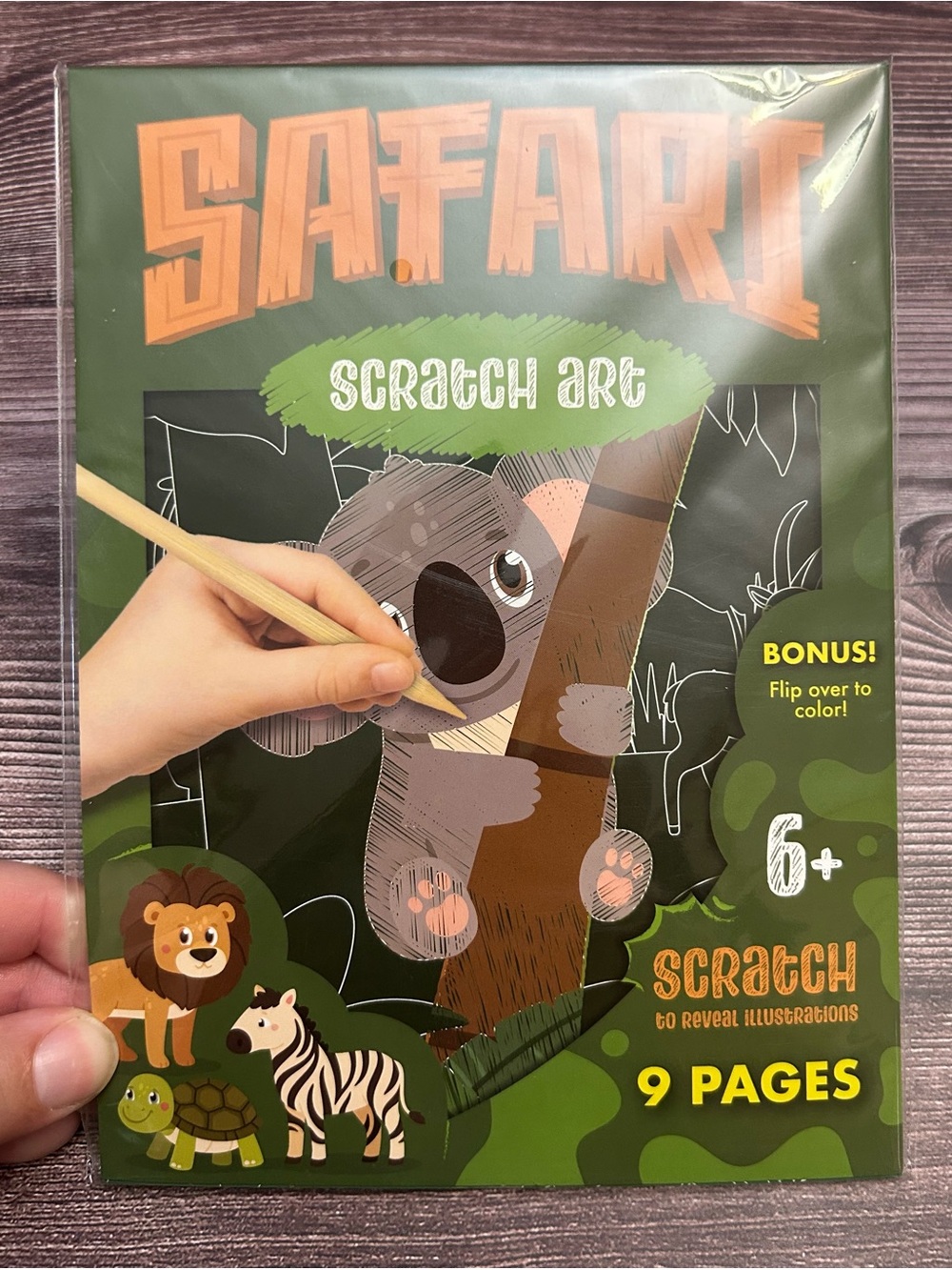 Safari Scratch Art Activity Book